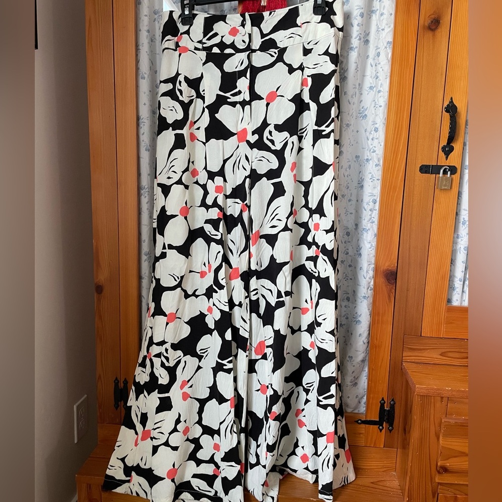 ModCloth Hawaiian Floral Wide Leg Pants